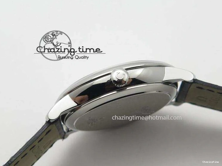 0120 Functional De Ville MK 1:1 Best Edition SS White Dial On Black Leather Strap A 8260